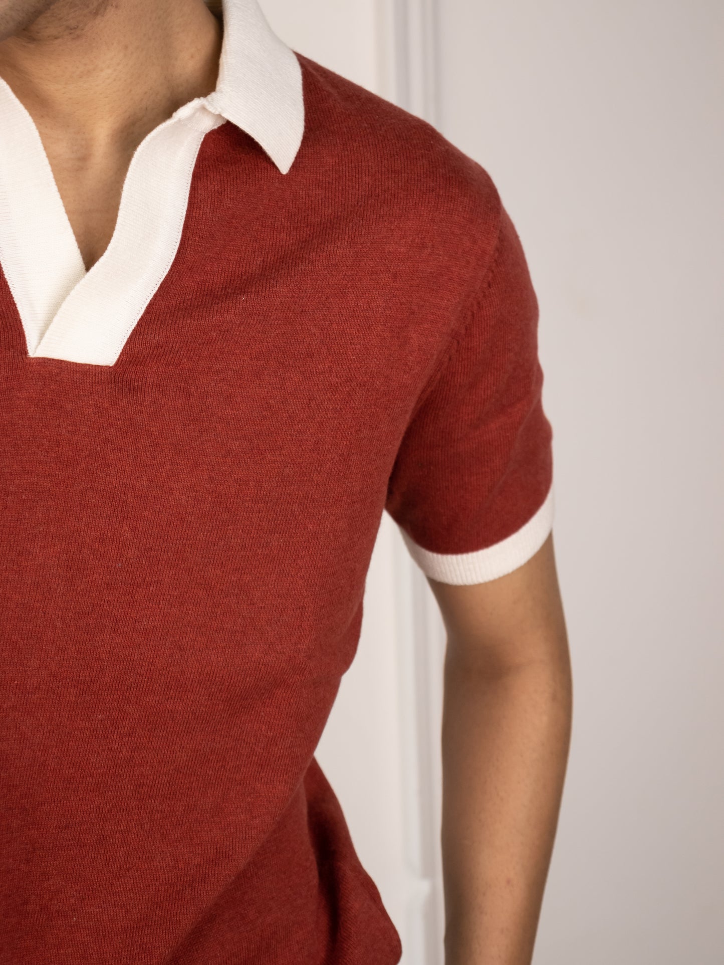 Buttonless Club Polo (Brick)