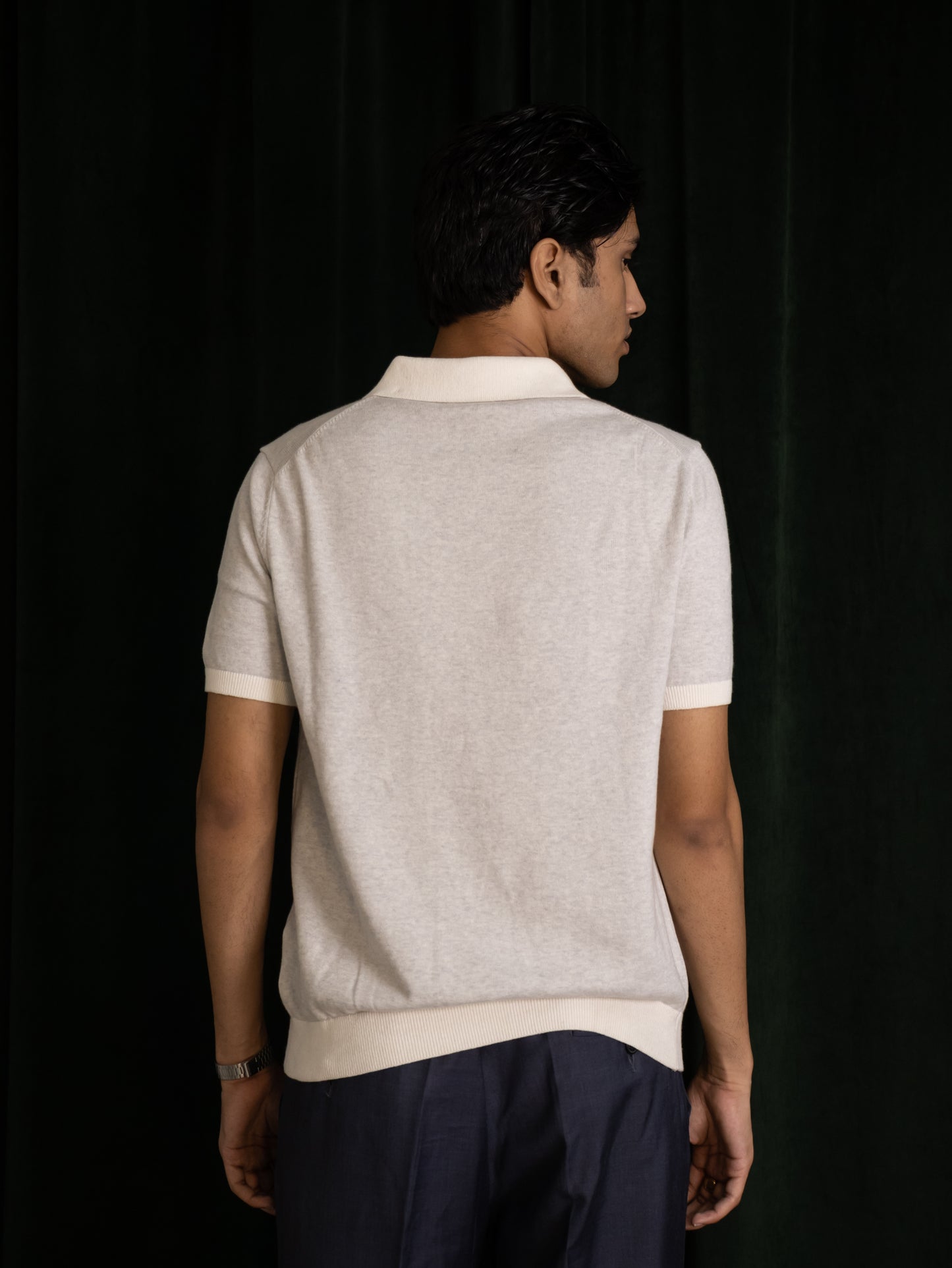 Buttonless Club Polo (Smoke)